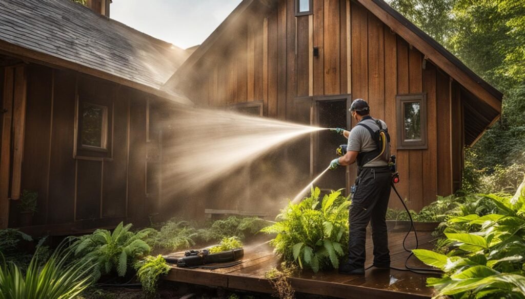 wood siding cleaning