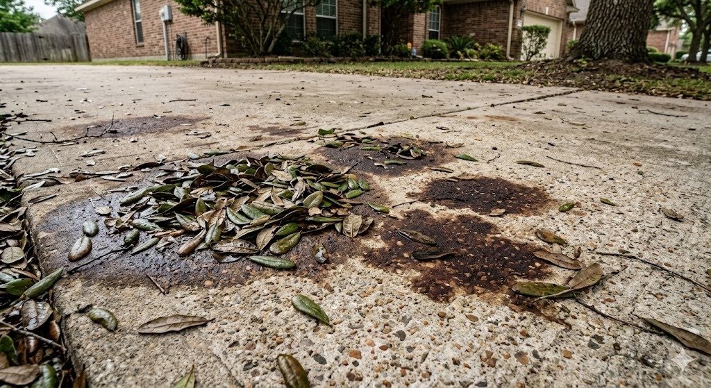 Oak tannin stains