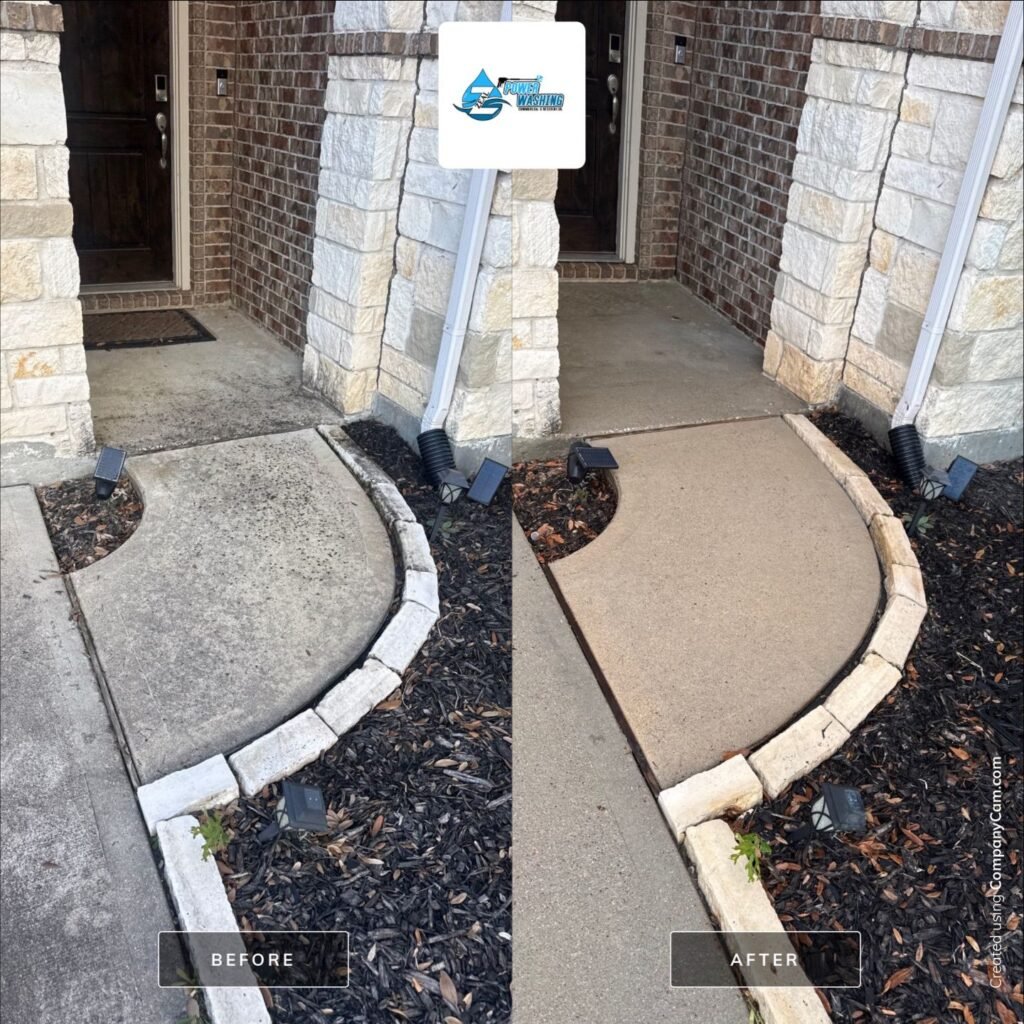 Concrete Driveway cleaning
